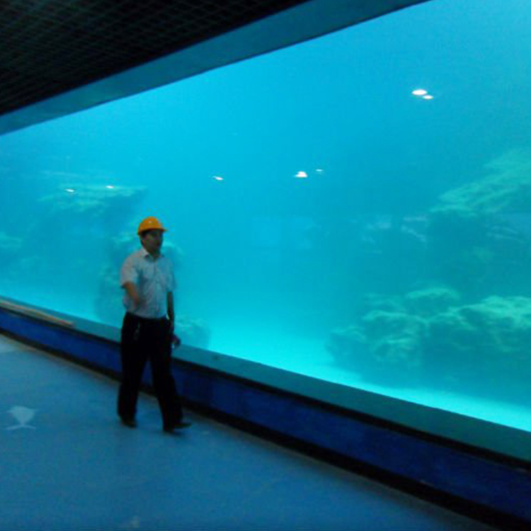 Akmenų akvariumo / okeanariumo akrilo skydelis